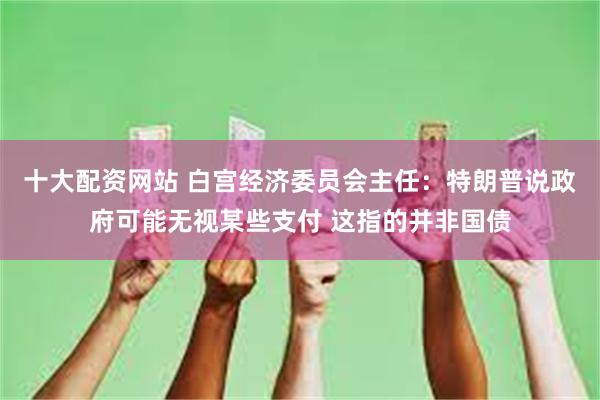 十大配资网站 白宫经济委员会主任：特朗普说政府可能无视某些支付 这指的并非国债