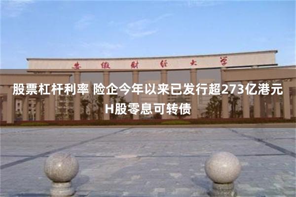 股票杠杆利率 险企今年以来已发行超273亿港元H股零息可转债